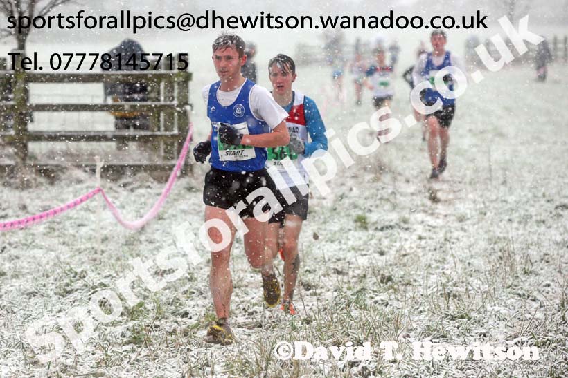Mens under-20s North Eastern Cross Country, Sedgefield, County Durham. Photo: David T. Hewitson/Sports for All Pics